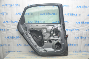 Door assembly rear left VW Passat b7 12-15 USA graphite LD7X cracked side trims