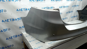 Rear bumper bare Ford Fusion mk5 13-18 for parking sensors, silver, scratches