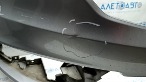 Front bumper bare Ford Fusion mk5 17-18 silver, pressed, crack, sawed, broken fastener
