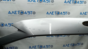 Front bumper bare Ford Fusion mk5 17-18 silver, pressed, crack, sawed, broken fastener