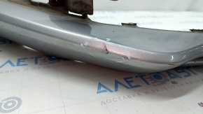 Front bumper bare Ford Fusion mk5 17-18 silver, pressed, crack, sawed, broken fastener