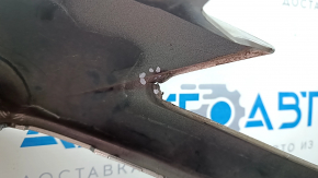 Front bumper bare Ford Fusion mk5 17-18 silver, pressed, crack, sawed, broken fastener