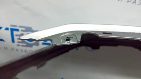 Front bumper bare Ford Fusion mk5 17-18 silver, pressed, crack, sawed, broken fastener