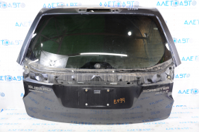Naked trunk door with glass Subaru Forester 14-18 SJ graphite 61K, glass XYG, rust along the glass