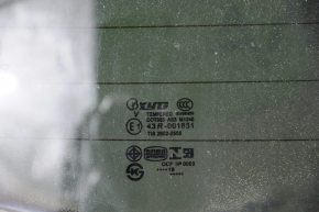 Naked trunk door with glass Subaru Forester 14-18 SJ graphite 61K, glass XYG, rust along the glass