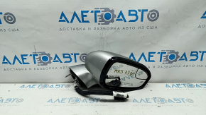 Side mirror right Ford Fusion mk5 13-20 11 pins, turn signal, heated, silver, scratch
