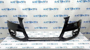 Bare front bumper Audi Q5 8R 13-17 rest, black, for parking sensors, scratches, broken mount, torn