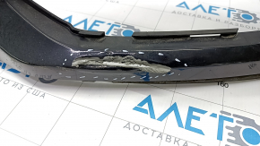 Bare front bumper Audi Q5 8R 13-17 rest, black, for parking sensors, scratches, broken mount, torn