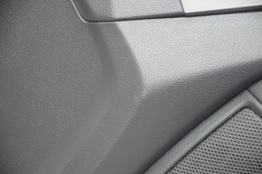 Door trim card front right Kia Optima 11-15 black with gray insert cloth, armrest leather, scratches
