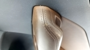 Door trim card rear right Audi Q5 8R 13-17 black with brown leather, Bang and Olufsen under the curtain, tear, scratches, broken fasteners