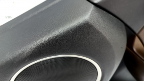 Door trim card rear right Audi Q5 8R 13-17 black with brown leather, Bang and Olufsen under the curtain, tear, scratches, broken fasteners