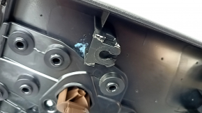 Door trim card rear right Audi Q5 8R 13-17 black with brown leather, Bang and Olufsen under the curtain, tear, scratches, broken fasteners