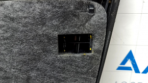 Door trim card front left Audi Q5 8R 09-17 black with brown leather, Bang and Olufsen under seat memory, scratches, broken fasteners