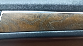 Door trim card front right Audi Q5 8R 09-17 black with brown leather, Bang and Olufsen, scratches, broken fasteners