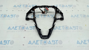 Ford Fusion mk5 13-20 steering wheel trim chrome, chrome bulged