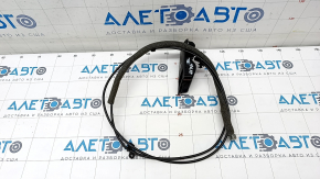 Rear left seat lowering handle Audi Q5 8R 09-17 black, with cable