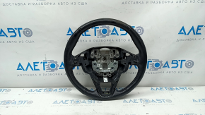 Steering wheel bare Ford Fusion mk5 13-20 leather black, worn