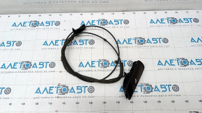 Rear right seat lowering handle Audi Q5 8R 09-17 black, with cable