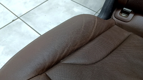 Rear row of seats 2nd row Audi Q5 8R 09-17 brown leather, perforation, dented, worn, scratches