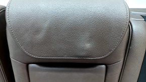Rear row of seats 2nd row Audi Q5 8R 09-17 brown leather, perforation, dented, worn, scratches