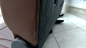 Rear row of seats 2nd row Audi Q5 8R 09-17 brown leather, perforation, dented, worn, scratches