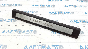 Door sill trim front left Lincoln MKZ 13-16 black, with chrome trim, with backlight, butt