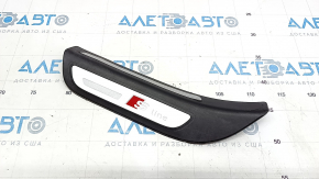 Door sill trim outer rear left Audi Q5 8R 09-17 S line black with chrome trim, dents on chrome