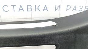 Door sill trim outer rear left Audi Q5 8R 09-17 S line black with chrome trim, dents on chrome