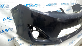 Front bumper bare Toyota Camry v50 12-14 usa LE XLE, graphite, tears, scratches, broken mount