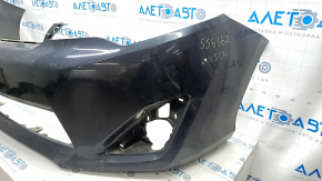 Front bumper bare Toyota Camry v50 12-14 usa LE XLE, graphite, tears, scratches, broken mount