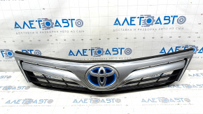 Grill radiator grill with badge Toyota Camry v50 12-14 hybrid usa LE, chrome swelled, sand