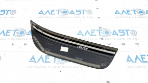 Door sill trim outer rear left Audi Q5 8R 09-17 black, with chrome trim, worn, broken guides, broken fastening