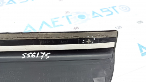 Door sill trim outer rear left Audi Q5 8R 09-17 black, with chrome trim, worn, broken guides, broken fastening