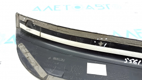 Door sill trim outer rear left Audi Q5 8R 09-17 black, with chrome trim, worn, broken guides, broken fastening