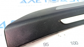 Door sill trim outer rear left Audi Q5 8R 09-17 black, with chrome trim, worn, broken guides, broken fastening