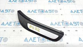 Door sill trim outer rear right Audi Q5 8R 09-17 black, with chrome trim, broken fastening, scratches