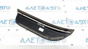 Door sill trim outer rear right Audi Q5 8R 09-17 black, with chrome trim, broken fastening, scratches