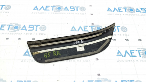 Door sill trim outer rear right Audi Q5 8R 09-17 black, worn, crack in fastening