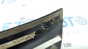 Door sill trim outer rear right Audi Q5 8R 09-17 black, worn, crack in fastening