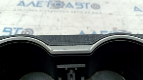 Gear shifter cover Toyota Camry v50 12-14 usa with cup holder panel, gray wood, scratches