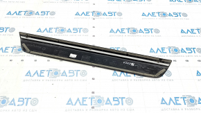 Door sill trim outer front left Audi Q5 8R 09-17 black with chrome trim, worn
