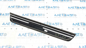 Door sill trim outer front right Audi Q5 8R 09-17 black with chrome trim, worn, broken guide