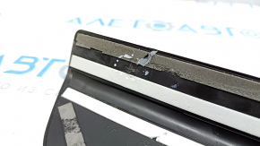 Door sill trim outer front right Audi Q5 8R 09-17 black with chrome trim, worn, broken guide