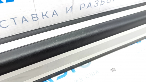 Door sill trim outer front right Audi Q5 8R 09-17 black with chrome trim, worn, broken guide