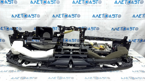Torpedo front panel with AIRBAG Toyota Camry v50 12-14 usa black, inserts under gray wood
