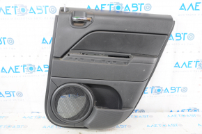 Door trim card rear right Jeep Patriot 11-17 black with black insert plastic, armrest rubber, scratches, for cleaning