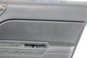 Door trim card rear right Jeep Patriot 11-17 black with black insert plastic, armrest rubber, scratches, for cleaning