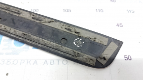 Door sill trim outer rear left Audi A4 B8 08-16 sedan, black, with chrome trim, broken guides
