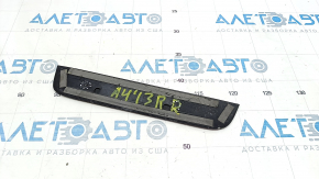 Door sill trim outer rear right Audi A4 B8 08-16 sedan, black, with chrome trim, broken guides, worn