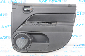 Door trim card front right Jeep Patriot 11-17 black with black insert leather, armrest rubber, scratches